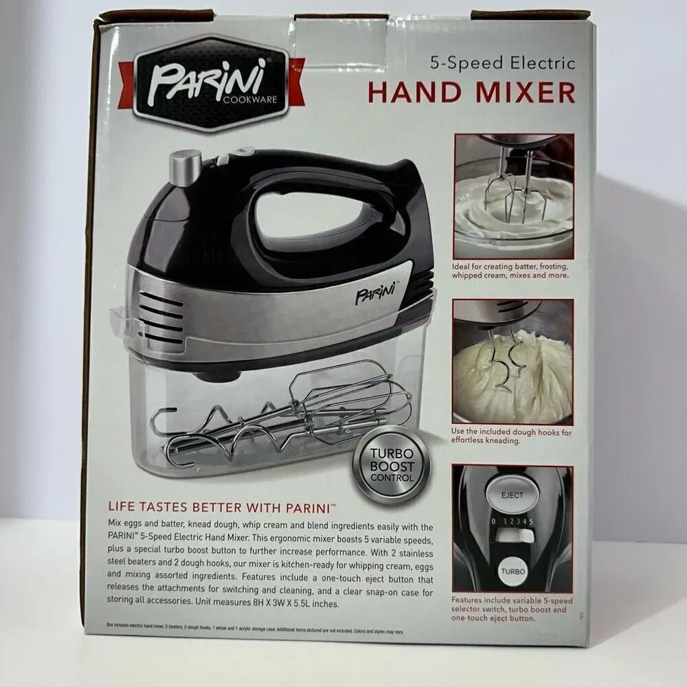 Parini Cookware | 5 Speed Electric Hand Mixer